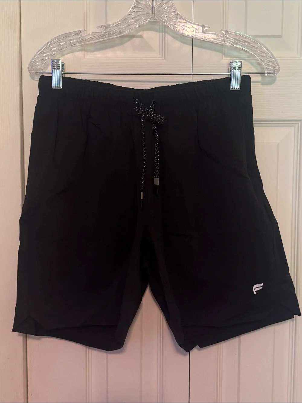 Men's Fabletics NWT Black Athletic Shorts, Size Medium